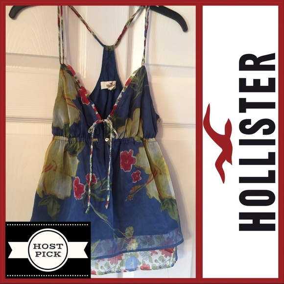 Hollister Tops - EUC Hollister Women’s Strappy Sheer Top